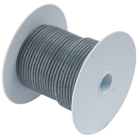Ancor Primary Wire, Marine, 16 AWG, 1C C, Gray, Vinyl, Stranded, 600V, 25 ft. 182403
